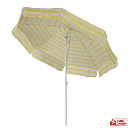 Plaj Bahçe Balkon Şemsiyesi 200cm Sarı - 1