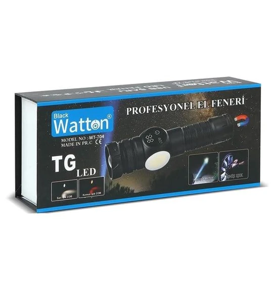 WATTON ŞARJLI KAMP LAMBASI EL FENERİ WT-704  9 MOD - 4