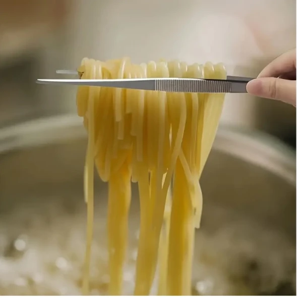 DEPOKON Çelik Şef Maşa Cımbız Uzun Masterchef 25 Cm - 4