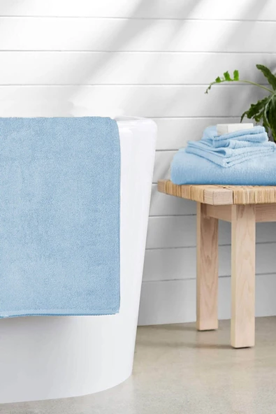 10 lu Otel Banyo Havlusu Pamuklu 70X145 Cm Renkli 16/1 Avs 440 Gr - 5