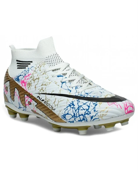 Laliga Air 565 Mdl. Beyaz-Altın (31-35) Krampon Futbol Ayakkabı - 2