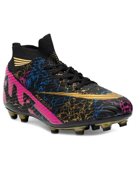 Laliga Air 565 Mdl. Siyah-Altın (40-44) Krampon Futbol Ayakkabı - 2