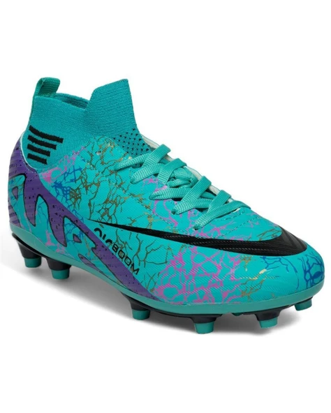 Laliga Air 565 Mdl. Turkuaz-Mor (40-44) Krampon Futbol Ayakkabı - 2