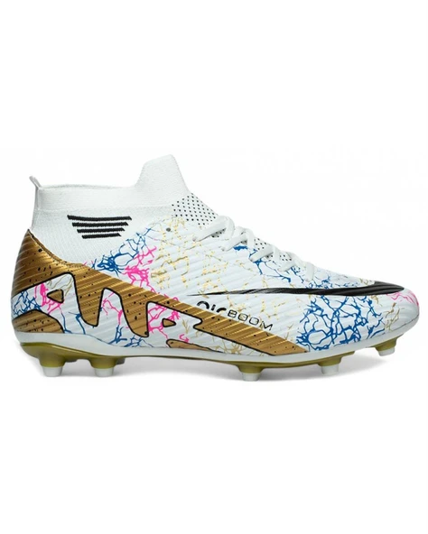 Laliga Air 565 Mdl. Beyaz-Altın (36-40) Krampon Futbol Ayakkabı