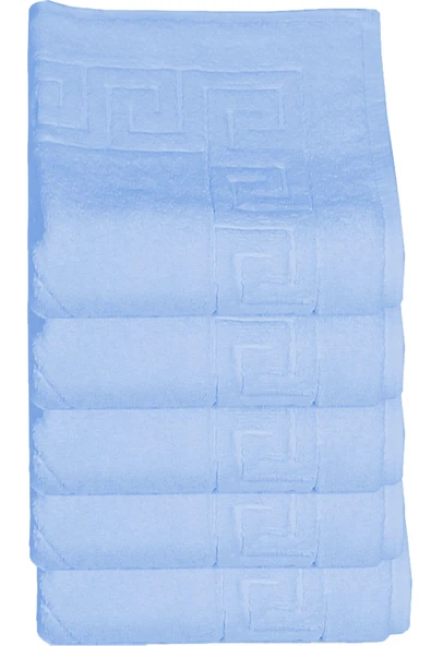 5 li Otel Ayak Havlusu Bukle Ayak İzli 50x70 Cm Renkli 16/2 Avs 250 Gr - 2