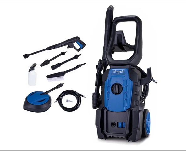 Scheppach HPC1600-Kit 1600W 135Bar Basınçlı Yıkama Makinesi - 2