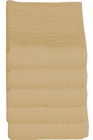 5 li Otel Ayak Havlusu Bukle Ayak İzli 50x70 Cm Renkli 16/2 Avs 250 Gr - 3