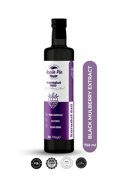 Applepiefoods Karadut Özü 700 gr Soğuk Sıkım , Black Mulberry Extract ürün görseli