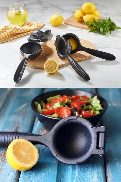 Chef Star Limon Mandalina Sıkacağı Siyah Döküm - 2