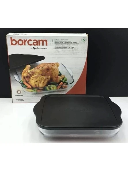 Paşabahçe 59024 Siyah Kapaklı Kare Borcam 3200 cc