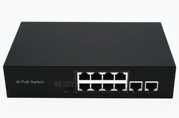 Magicline PS10M-82EEM 8 Port Poe + 2 Uplink Switch 96W Poe Switch ürün görseli