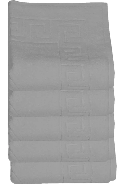5 li Otel Ayak Havlusu Bukle Ayak İzli 50x70 Cm Renkli 16/2 Avs 250 Gr - 4