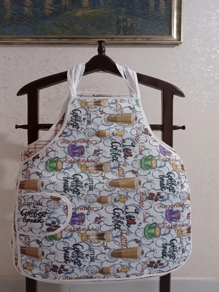 Raşel, Sıvı Geçirmez, Cepli Mutfak Önlüğü - 5