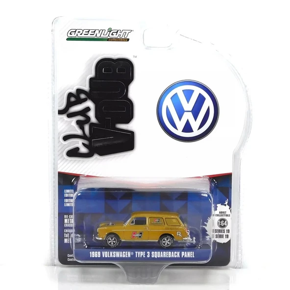 Greenlight 1/64 Club Vee-Dub Series 19- 1969 Volkswagen Type 3 Squareback Panel - 2