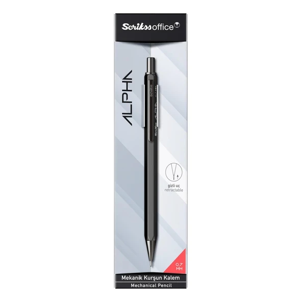 Scrikss Alpha Şeffaf Ambalaj Versatil Uçlu Kalem 0.7 - Resim 11