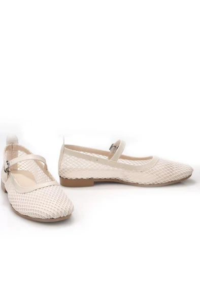 Papuçcity Frzn 03306 Kadın Fileli Günlük Babet - 12