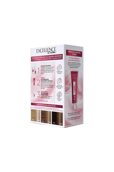 L'Oreal Paris Excellence Imedia Excel 9.1 Saç Boyama Seti Sarı Küllü - Resim 3