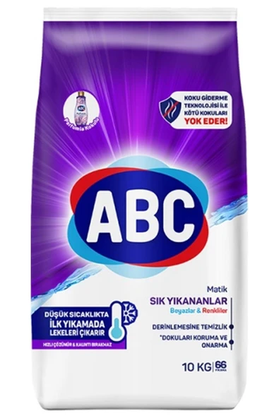 ABC Matik 10 kg Sık Yıkanan Beyazlar & Renkliler