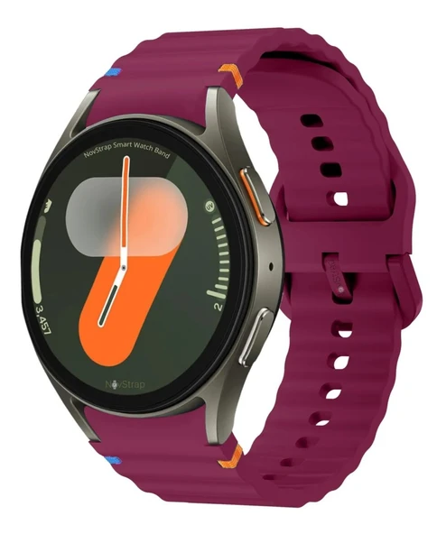 Huawei Watch GT GT2 GT3 GT4 42mm/Honor Magic 2 20mm Kordon Dekoratif Örgü Çizgili Spor Silikon Kayış - 3