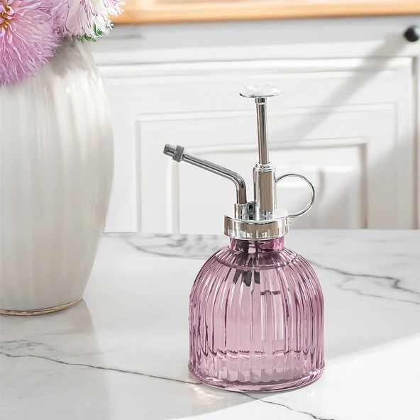 Perotti 15731 Mor Vintage Cam Bitki Sulama Şişesi Sprey Şişe - 2