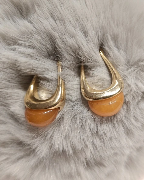 Monalisa Home Gold Figürlü Gösterişli Küpe ürün görseli 1