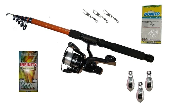 KIYI BALIKÇILIĞI İÇİN KAMIŞ MAKİNE FULL OLTA SETİ 5 ürün görseli 1