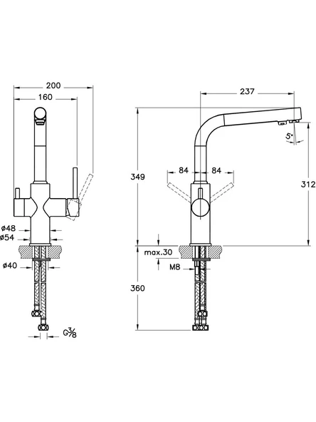 Artema Split A42144 Dual-Flow Arıtmalı Mutfak Bataryası - 3