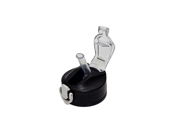 Otomatik Pipetli Su Matarası Yedek Kapağı 57mm Siyah-Beyaz
