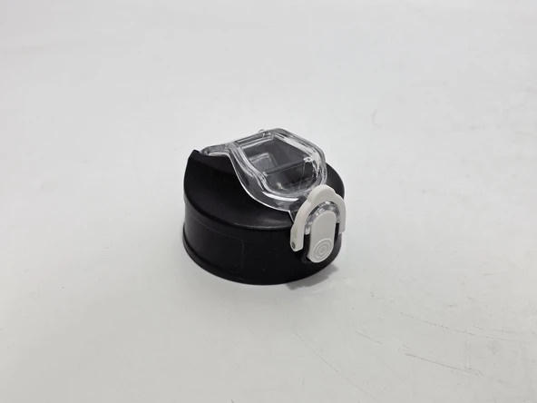 Otomatik Pipetli Su Matarası Yedek Kapağı 57mm Siyah-Beyaz - 2