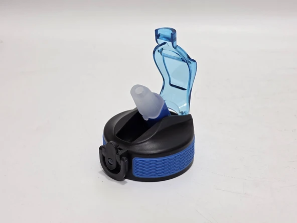 Otomatik Pipetli Su Matarası Yedek Kapağı 65mm Lacivert - 6