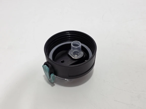 Otomatik Pipetli Su Matarası Yedek Kapağı 57mm Siyah-Mavi - 3