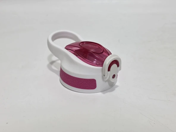 Otomatik Pipetli Su Matarası Yedek Kapağı 65mm Pembe-Beyaz - 2