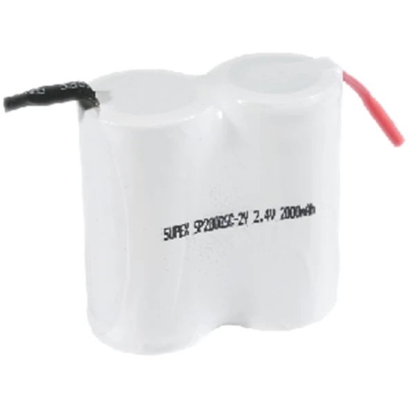 SUPEX 2.4V 2000 mAH 2Li Yanyana Süpürge Pili ürün görseli 1