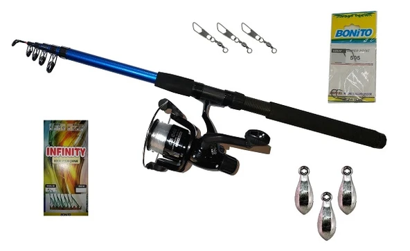 KIYI BALIKÇILIĞI İÇİN KAMIŞ MAKİNE FULL OLTA SETİ 6 - 6