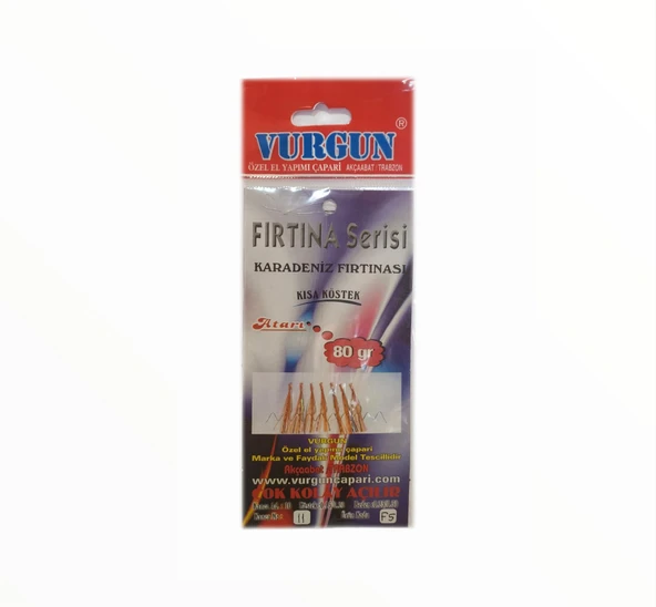 VURGUN 80gr 7 iğneli Turuncu Renkli Organze Çapari ürün görseli 1