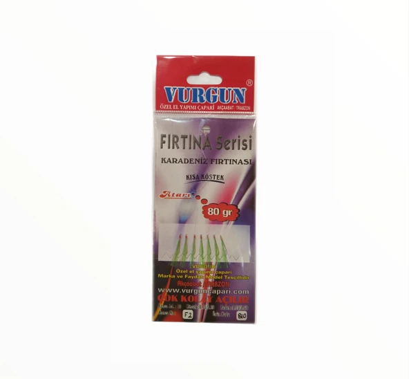 VURGUN 80gr 7 iğneli Açık Yeşil Organze Çapari