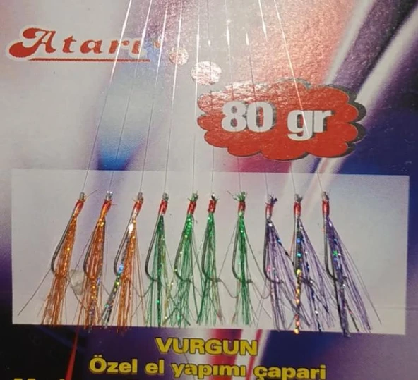VURGUN 80gr 10 iğneli Üç Renkli Renkli Organze Çapari - 2
