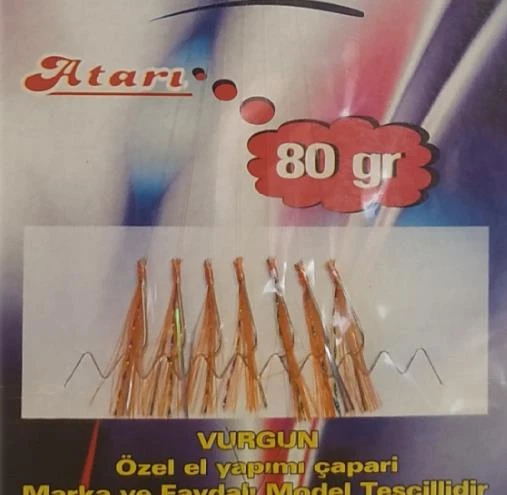 VURGUN 80gr 7 iğneli Turuncu Renkli Organze Çapari - 2