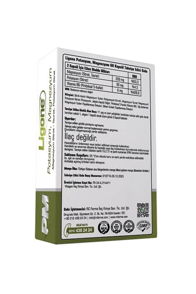 Ligone LİGONE POTASYUM MAGNEZYUM 60 KAPSÜL - 1