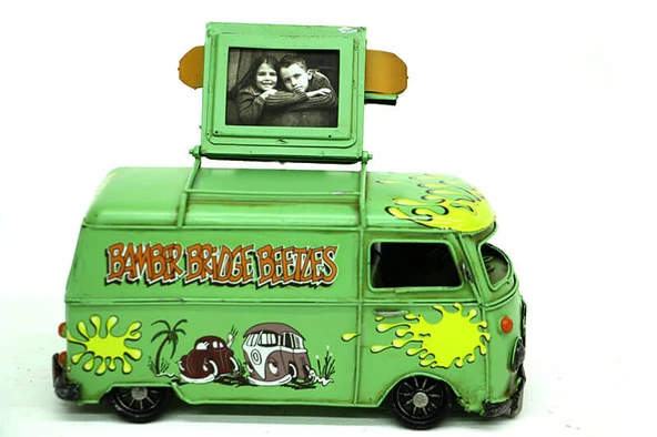 Dekoratif Metal Minibüs Çerçeveli C0237 Model-M151