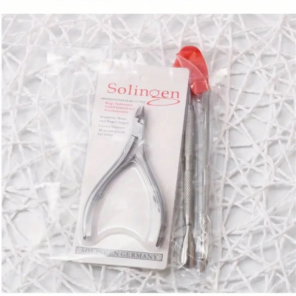 Solingen 3'lü Manikür Seti Paslanmaz Çelik - 2