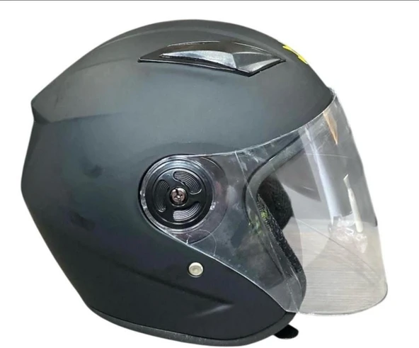 YARIM KASK MATT SİYAH