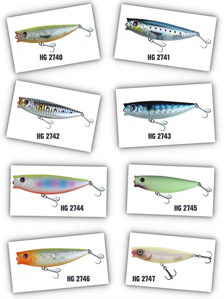 Japanese Salt 8cm 14gr Popper Rapala Maket Balık ürün görseli 1