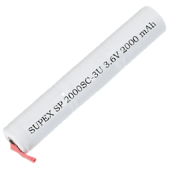 SUPEX 3.6V 2000 mAH 3LÜ Üstüste Süpürge Pili ürün görseli 1