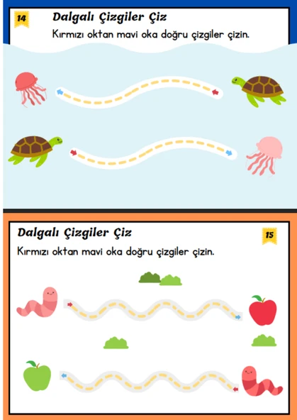 Çizgi Çizmeyi Öğreten YAZ-SİL Kitabı - 3