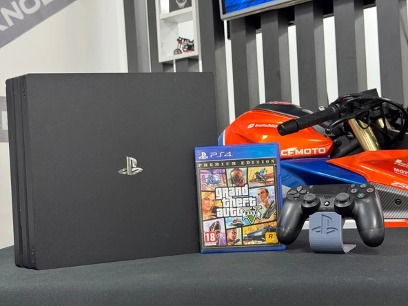 PlayStation 4 Pro 1TB Tek Kol + Grand Theft Auto 5 (GTA 5) Oyun CD’si (İKİNCİ EL) - 2