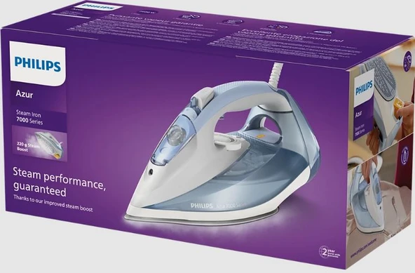 Philips 7000 Serisi HV Buharlı Ütü Açık Mavi Gri DST7011/20 - 4