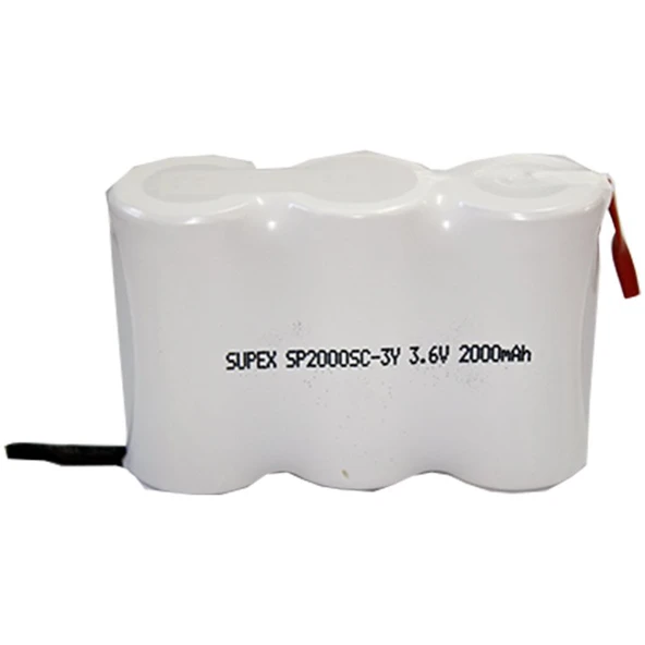 SUPEX 3.6V 2000 mAH 3LÜ Yanyana Süpürge Pili ürün görseli 1