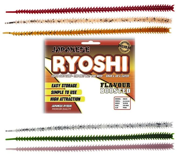 Japanese Ryoshi Glow Pink 120mm Y.Mersinli Silikon Sahte Yem - 2