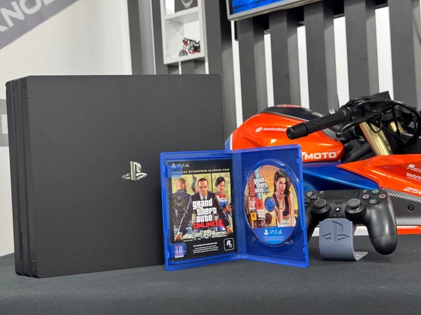 PlayStation 4 Pro 1TB Tek Kol + Grand Theft Auto 5 (GTA 5) Oyun CD’si (İKİNCİ EL) - 3